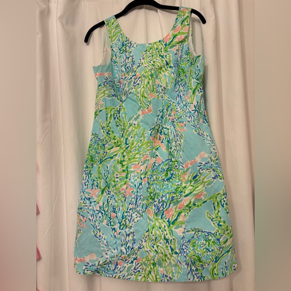 EUC Lilly Pulitzer Cathy Shift Blue Heaven